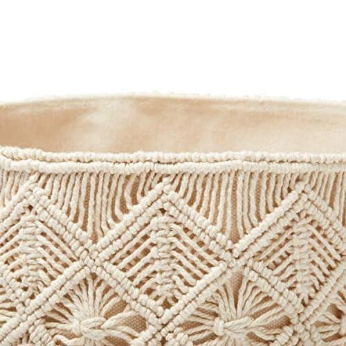 Macrame Round Storage Basket Organizer Set Of 3 - Leechoo